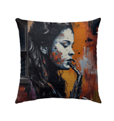 Notes Flow Like Honey Outdoor Pillow - Beyond T-shirts
